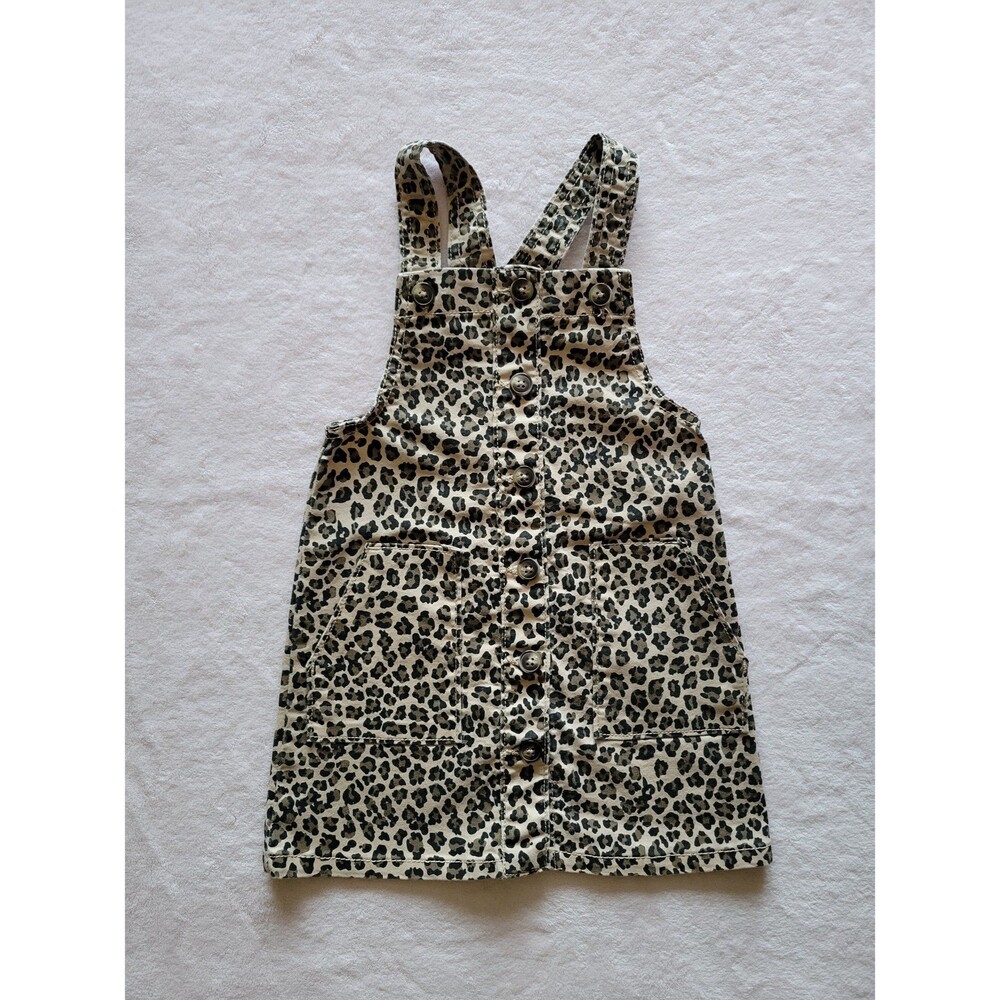 Wonder Nation - Cheetah print fabric jumper skirt - Size 4T